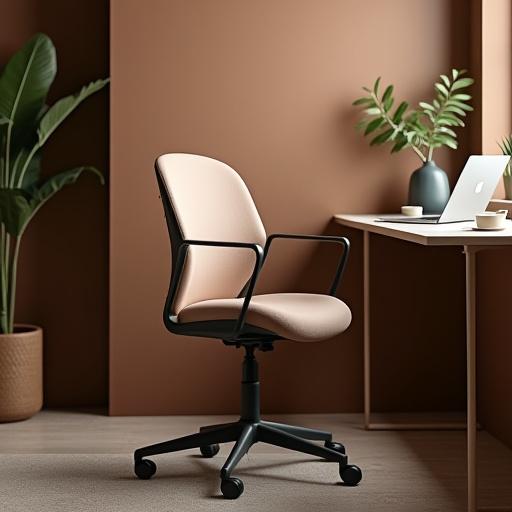 La chaise ergonomique 'Harmonie' dans un décor de bureau à domicile.